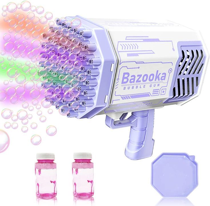 Petrella Bubble Gun Bazooka Bubble Machine Gun Bubbles for Kids