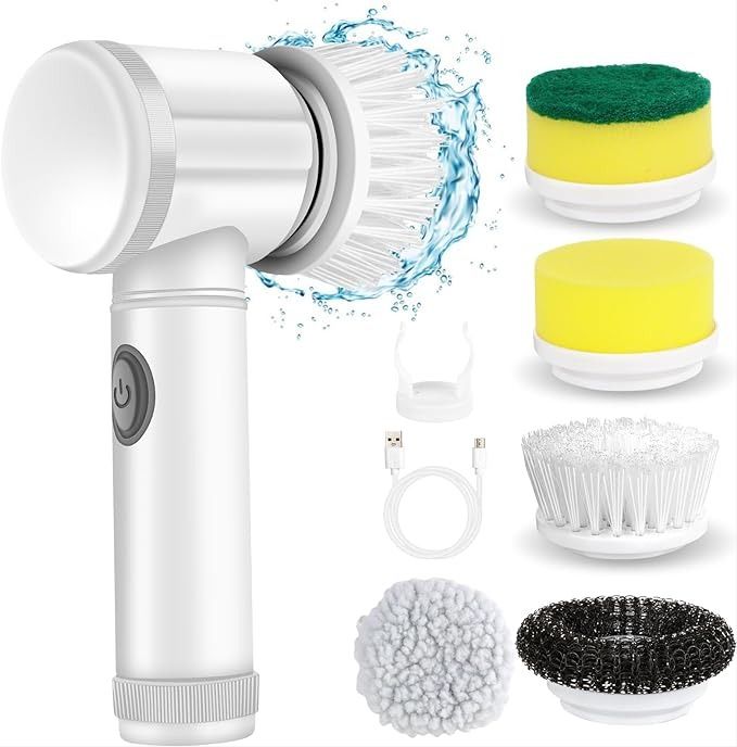 Multifunctional Electric Rotating Scrubber for Offices, Floors, Tiles, Bathtubs, Kitchens, And Bathrooms