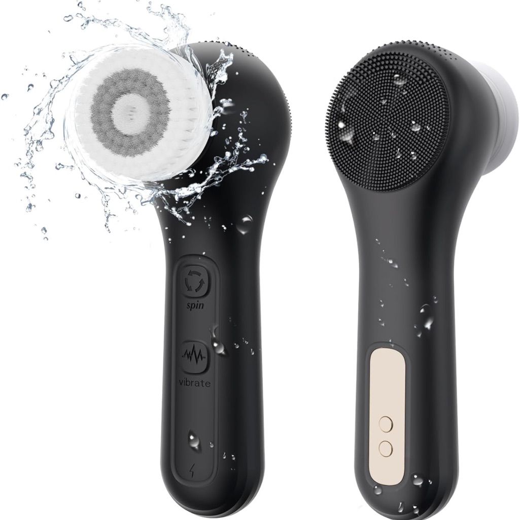 2-in-1 Electric Face Cleansing Brush with Massage – Pore Cleanser & Blackhead Remover